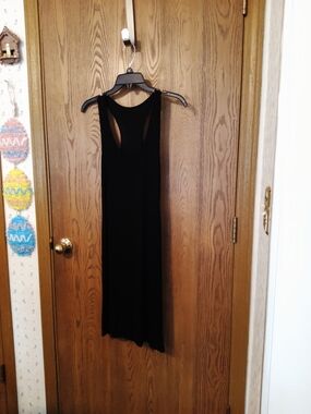Black Racerback Maxi Dress - Poolside Swim Cover-up